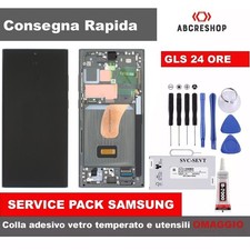 DISPLAY TOUCH ORIGINALE SAMSUNG GALAXY S23 ULTRA SM-S918 VERDE NERO LAVANDA CREM