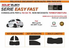 Pellicole Oscuranti  Pre Tagliate Fiat 500 3p dal 2007 in poi  Easy Fast