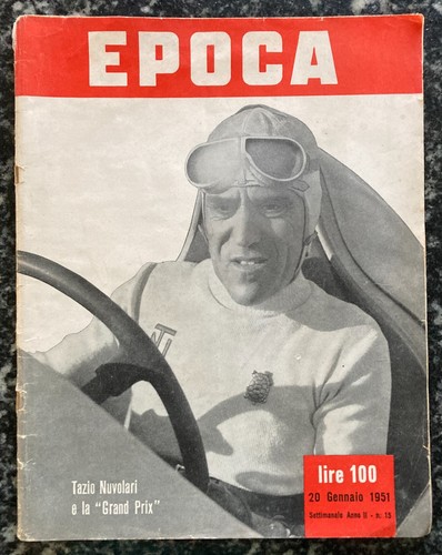 Tazio nuvolari rivista - rivista, epoca