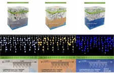 TENDA Luminosa 200 LED 5mt x 30-70-40-60 cm Luce di NATALE Prolungabile IP65