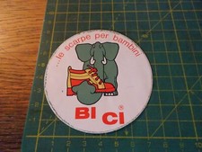 ADESIVO STICKER VINTAGE kleber  le scarpe per bambini bi ci bici