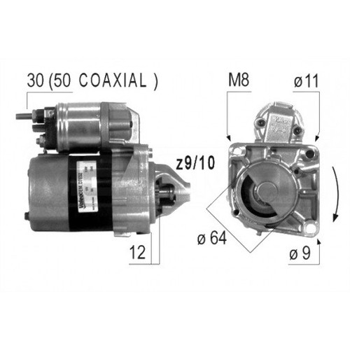 Motorino avviamento per alfa - avviamento,