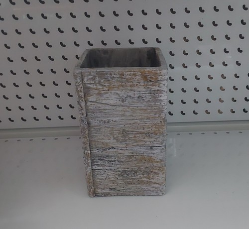 Vaso cubo alto wood - wood, cm