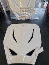 PIATTA TABELLA PORTA NUMERO ANTERIORE BIANCA PER MOTO CROSS MX TM 2T-4T 15-21