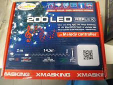Serie 200 luci led musicali da interno Xmas King bianco caldo con gioco