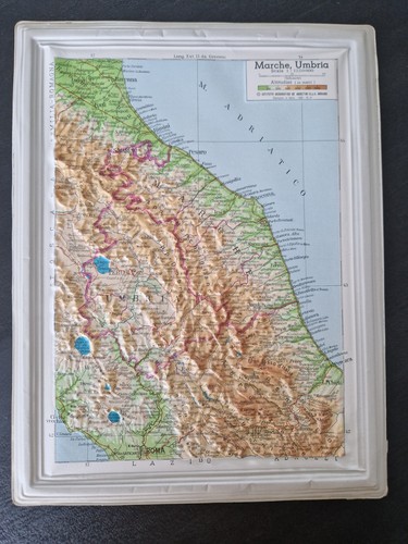 Carta geografica rilievo - geografica,