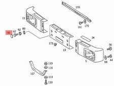 MERCEDES TRUCK LKW 641 TAPPO COPERTURA PARAURTI ANTERIORE OEM A6419880035