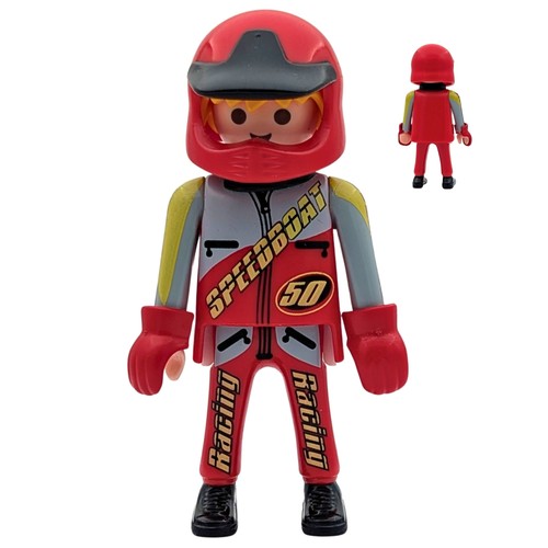 Playmobil figura pilota rosso