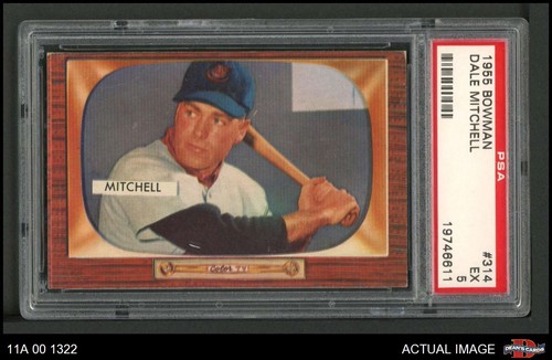 1955 bowman 314 dale mitchell - bowman,