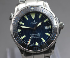 [Ecc+5] Orologio da uomo OMEGA Seamaster 300M 2263.80 quadrante blu quarzo 36...