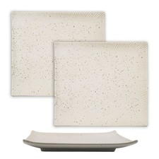 2xPiatto Sushi Piatto da portata in porcellana giapponese 26 x 23,4 x 3,8 cm