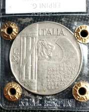 20 Lire 1928 Cappellone Argento NC- Vittorio Emanuele III- Regno D'Italia