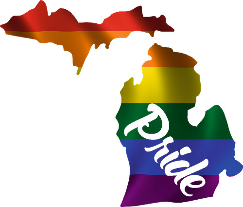 Bandiera del michigan - del,