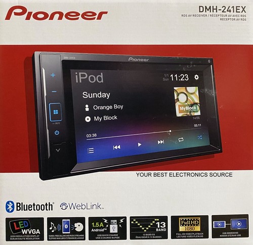 New pioneer dmh 241ex - dmh-241ex, 6.2"