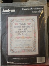 Vtg 1993 JANLYNN Counted Cross