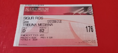 Biglietto concerto sigur ros - concerto,