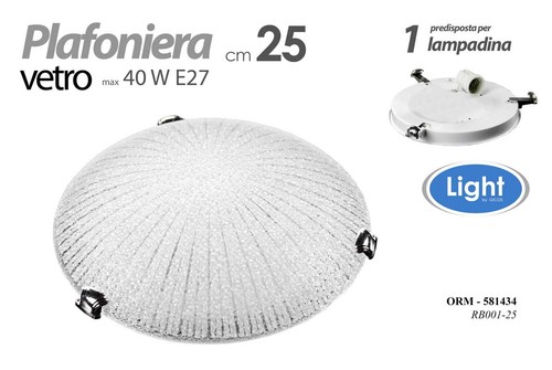 Plafoniera applique tonda - plafoniera,
