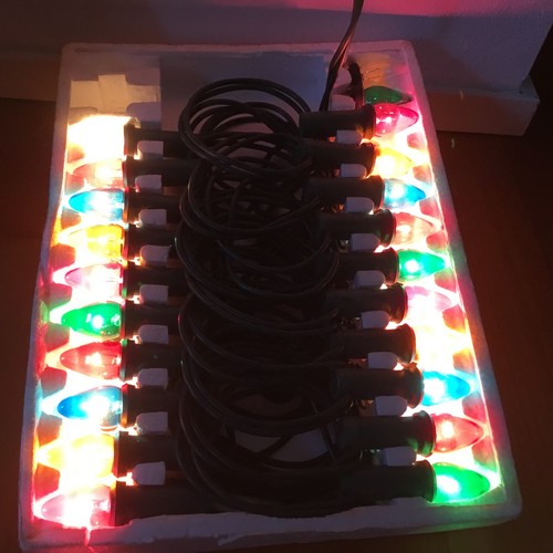 Vintage christmas lights - vintage,