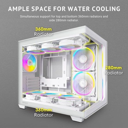 Antec white argb - antec, midi