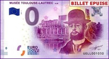 MUSEE TOULOUSE-LAUTREC / BILLET 0 € / 0 € BANKNOTE / 0 € SCHEIN / UELL 2017-1