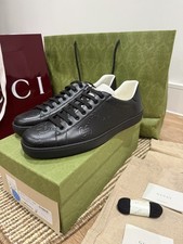 Sneakers Gucci uomo pelle nera