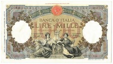 1000 LIRE CAPRANESI REPUBBLICHE MARINARE REGINE FASCIO ROMA 12/12/1934 SPL