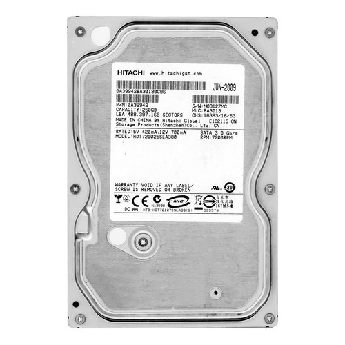 Hitachi 250 hdt721025sla380 - 250, gb