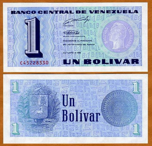 Venezuela bolivares 1989 - 1,