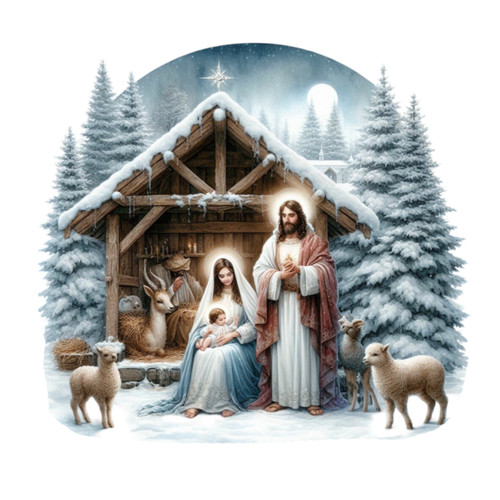 Adesivo murale adesivo presepe