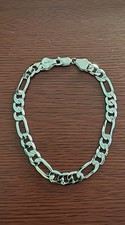 Bracciale maglia cubana figaro - bracciale,