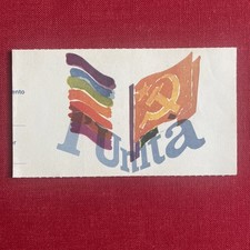 579 - Tessera Sottoscrizione L’Unità 1986 (Partito Comunista Italiano, PCI)