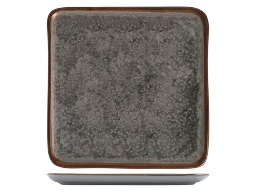 Piatto quadro stoneware - in,