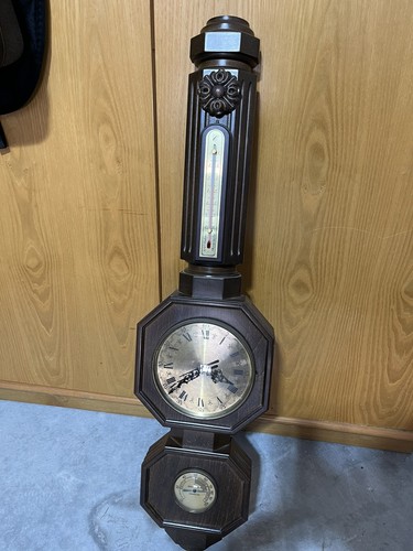 Orologio con barometro - barometro, vintage