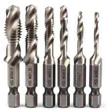 Set di 6 punte da trapano in titanio con Attacco esagonale da 1/4" M3-M10