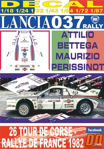 Decal lancia 037 - lancia, rally
