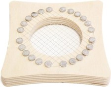 ACCESSORIO TAGLIA PUNTARELLE VERDURA IN LEGNO CM 10 X 10 FORO DIAM 5 ...