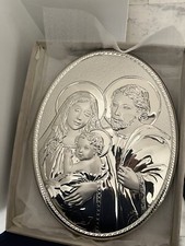 Madonna con Gesù Bambino Quadro Argento | Natalità Sacra Famiglia Religione