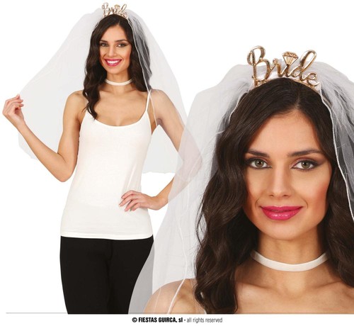 Velo sposa con - sposa, diadema