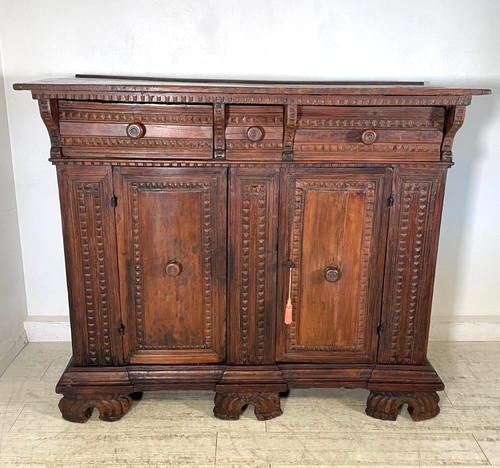Antica grande credenza - credenza, barocca