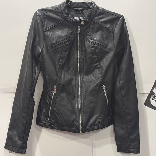 Giacca moto guess small nera - small,