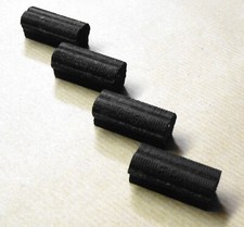 4 pattini telati per freni di bici d'epoca. Nuovi. NOS giacenza officina. PFT#04