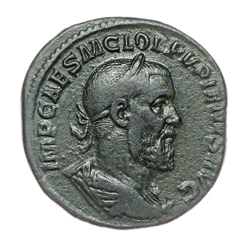 Sesterzio pupieno 238 c - sesterzio, d.c
