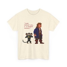 T-shirt Guybrush Threepwood videogioco Monkey Island 100% cotone S-XL++ unisex