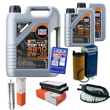 Mahle Controllo Set 7 L Liqui Moly Top Tec 4210 0W-30 per BMW X5, Xdrive25d