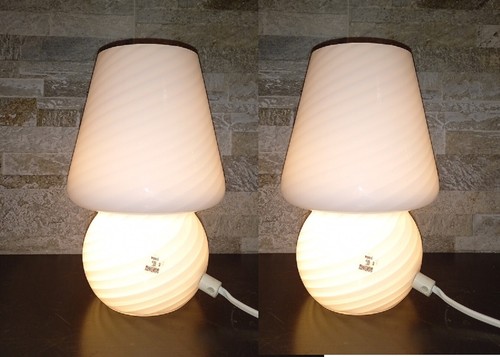 Coppia lampada tavolo fungo - lampada,