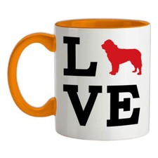 Amore Silhouette Di Terranova - Tazza In Ceramica - Cani Cucciolo Animale