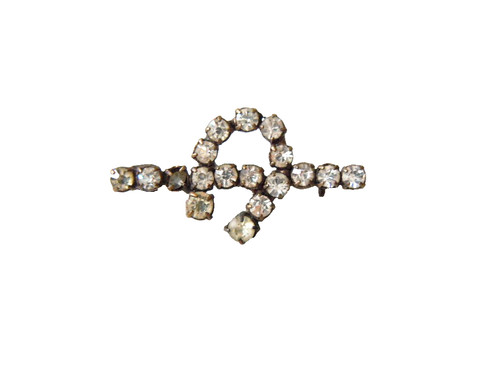Vintage spilla cavallo - spilla, strass