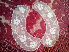  SPLENDIDO COLLETTO IN ORGANZA VINTAGE ANNI 70 /80