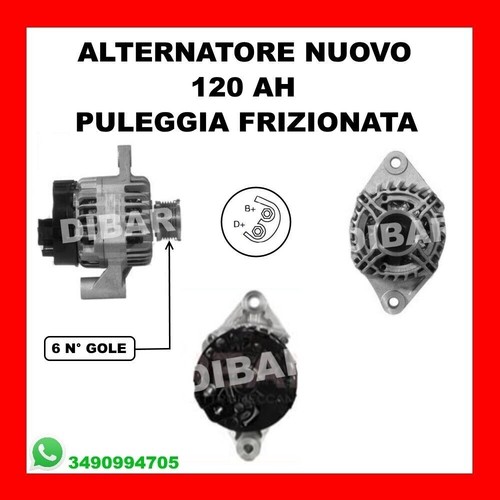 Alternatore nuovo 120ah fiat - alternatore,