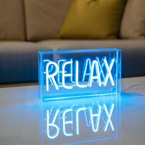 Insegna neon led relax - neon, in